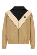 Valentino Garavani Colorblock Nylon Jacket — Beige