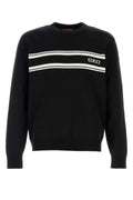 Gucci Logo-Striped Wool Mix Sweater — Black