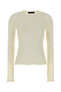 Gucci Monogram-Jacquard Knit Sweater — White