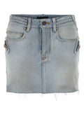 Balenciaga City Mini Skirt — Blue