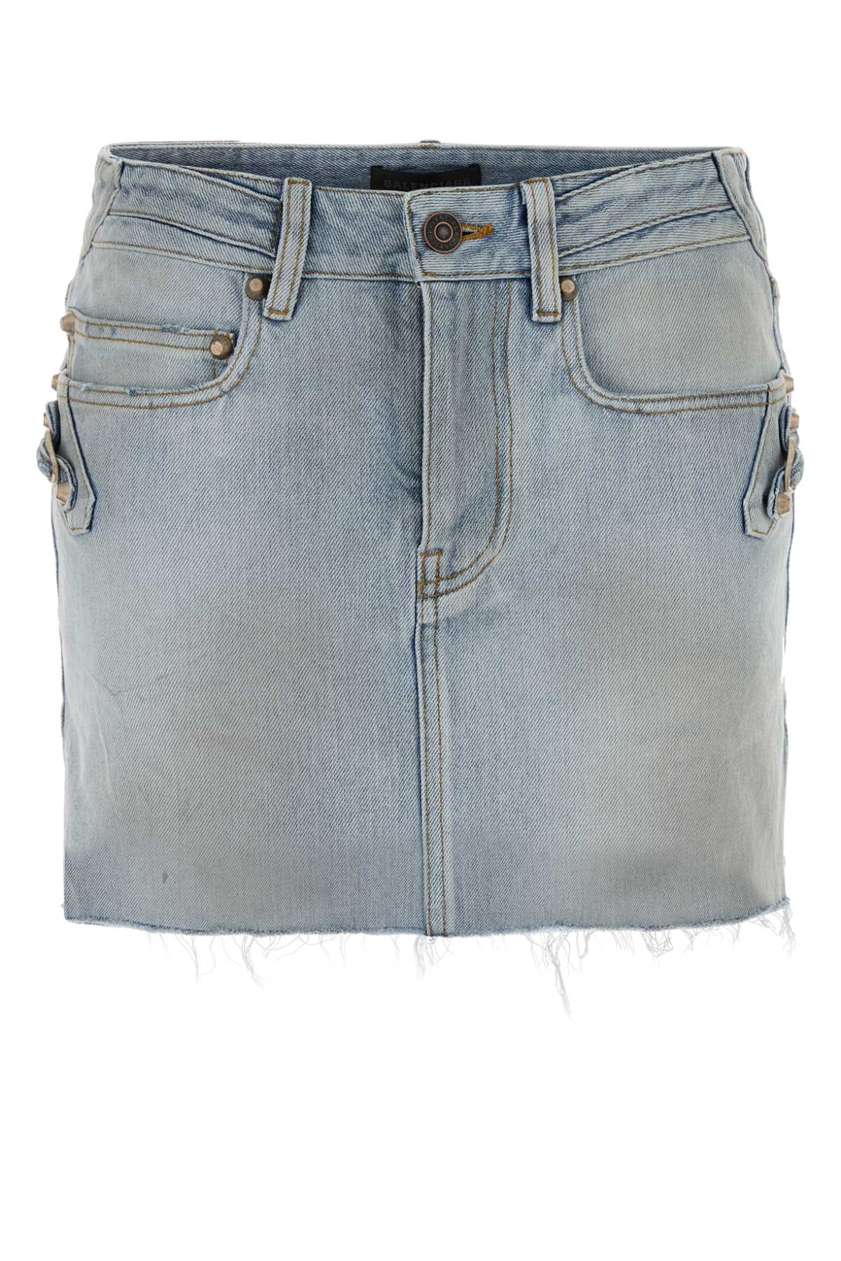 Balenciaga City Mini Skirt — Blue