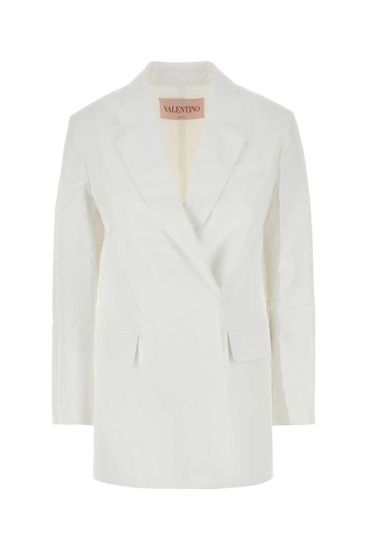 Valentino Garavani Cotton Blazer — White
