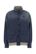 Miu Miu Cotton Twill Jacket — Navy