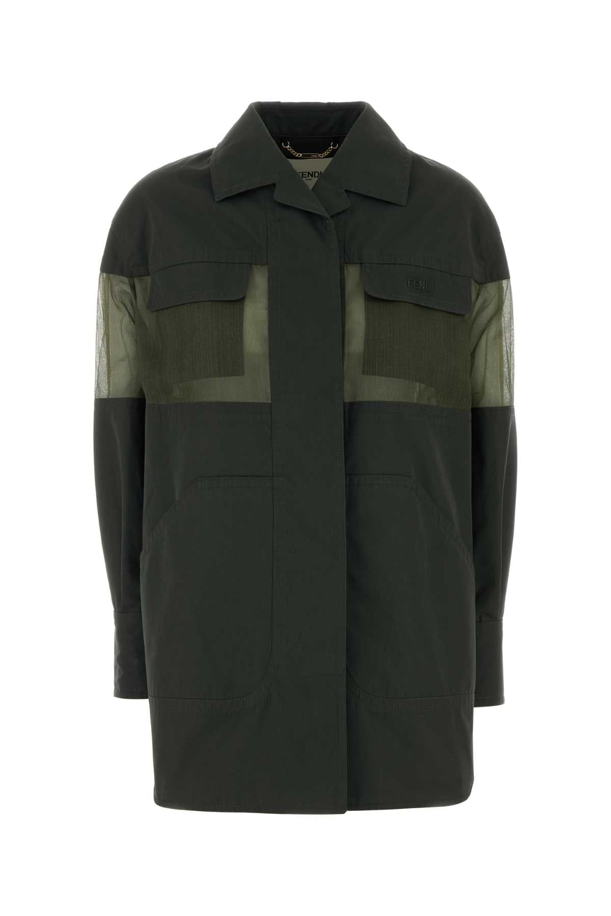 Fendi Blouson Jacket — Olive
