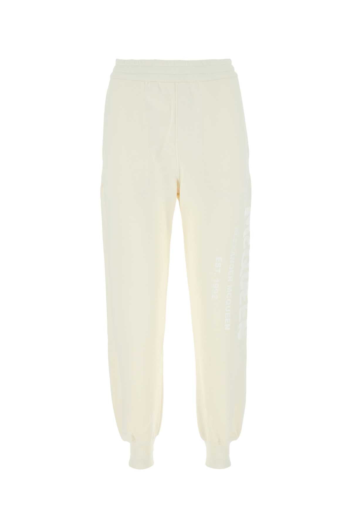 Alexander McQueen Cotton Joggers — Beige