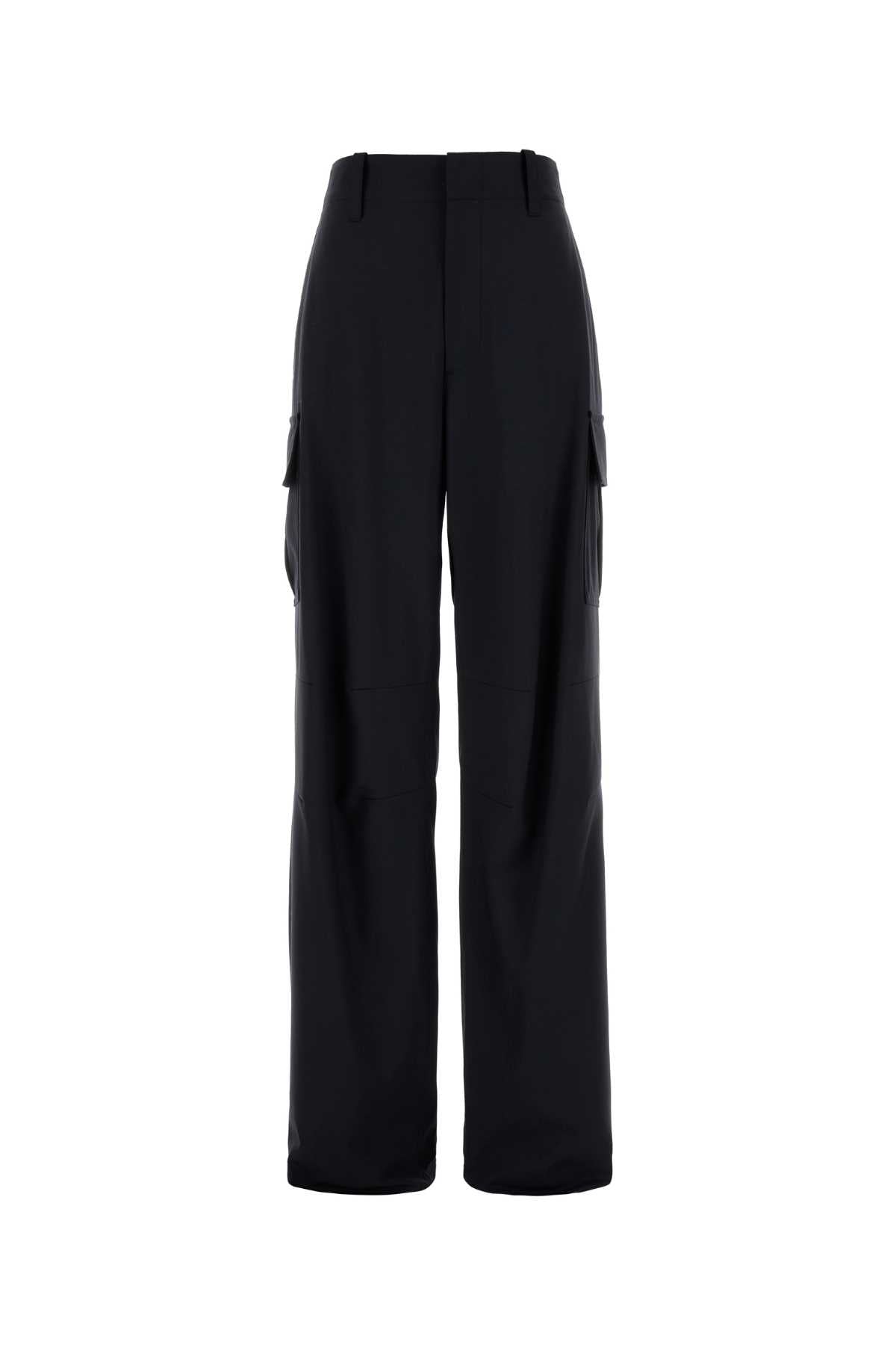 Bottega Veneta Wool Cargo Pants — Navy