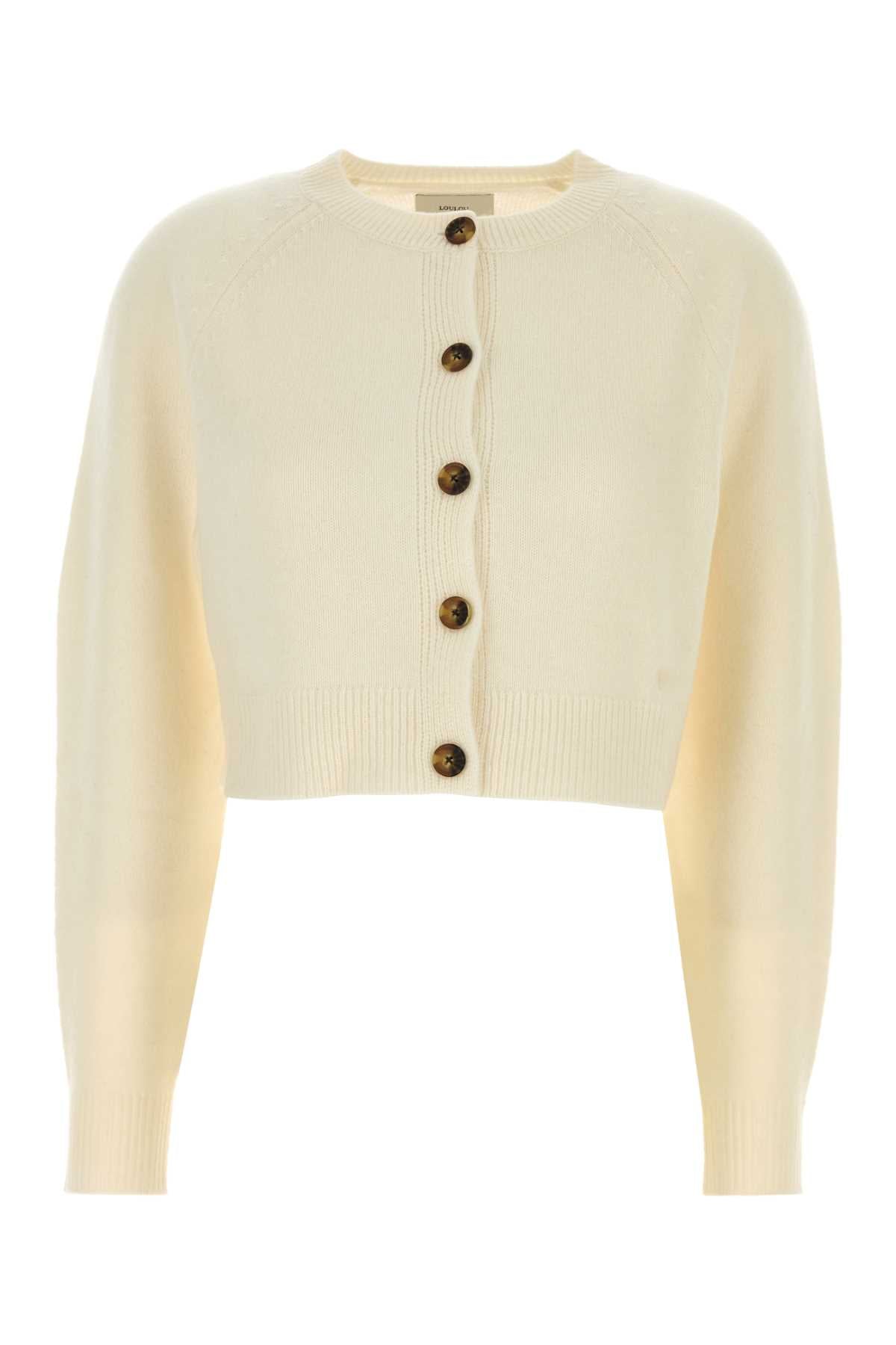 Loulou De Saison Cashmere Cardigan — Beige