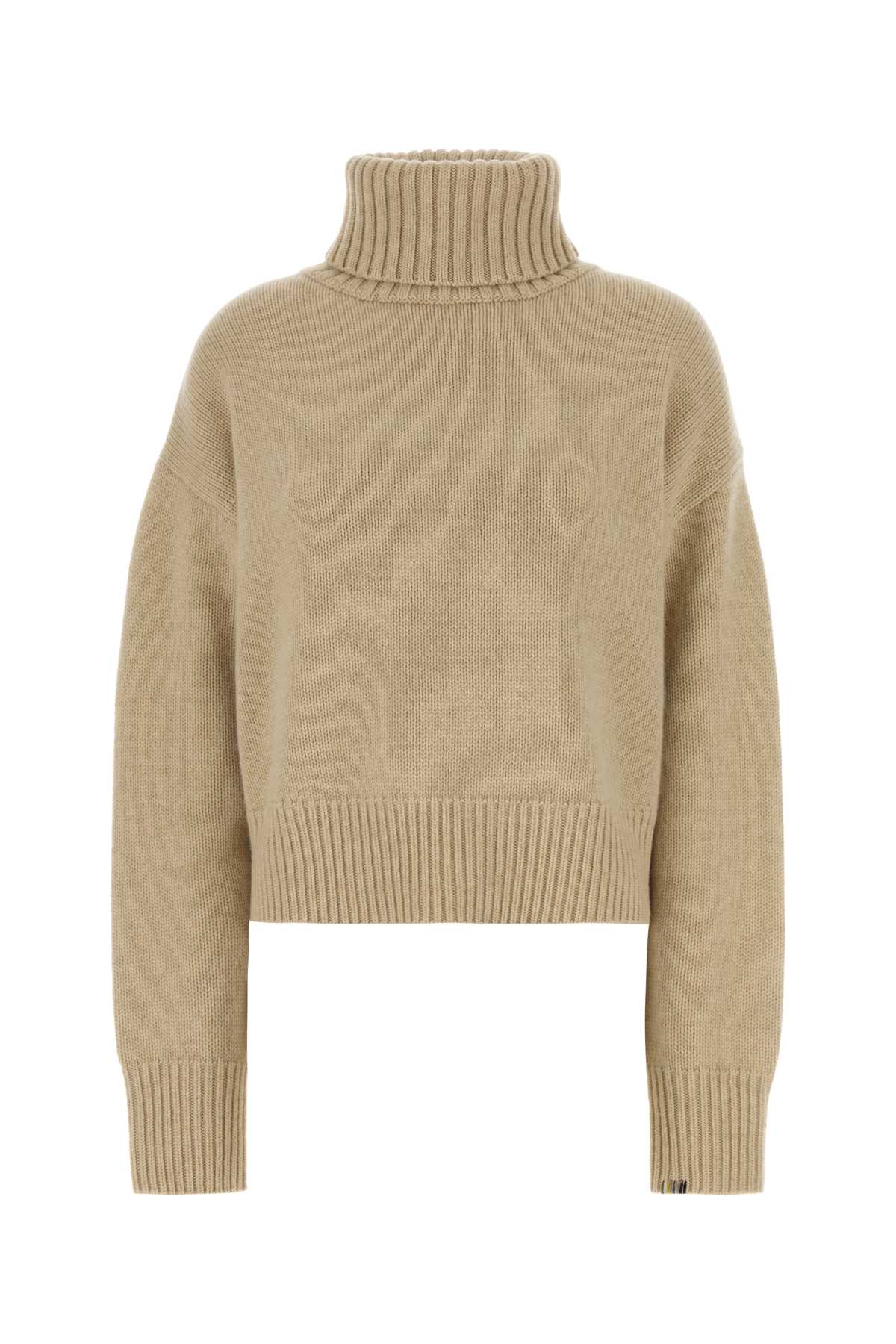 Extreme Cashmere Crop Sweater — Beige