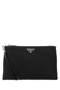 Prada Re-Nylon Clutch — Black