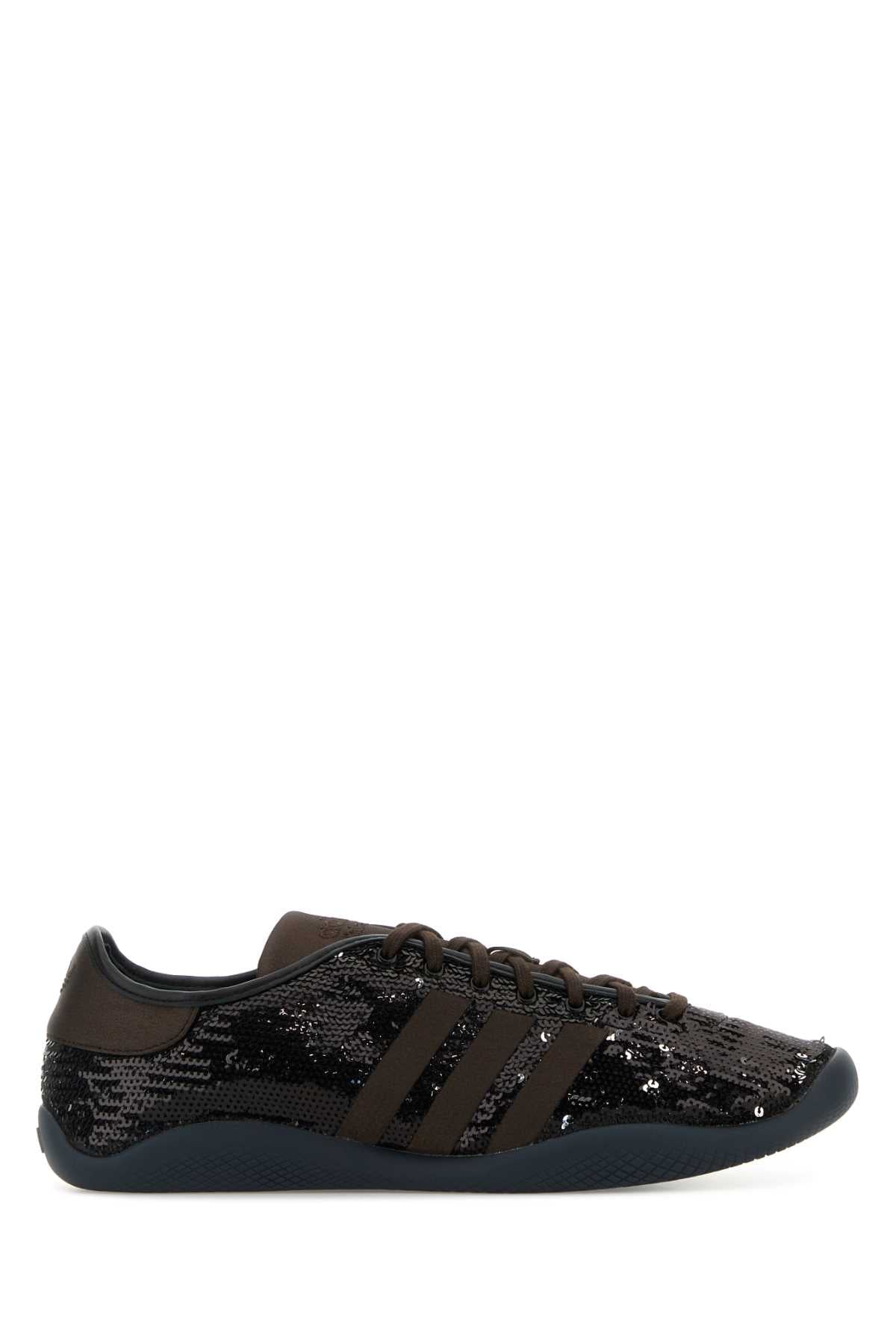 Wales Bonner X Adidas Sequin Sneaker — Black