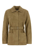 Tory Burch Suede Jacket — Beige