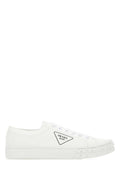 Prada Gabardine Wheel Sneaker — White