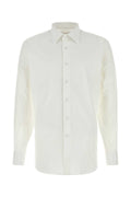 Prada Stretch Cotton Blend Shirt — White