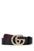 Gucci Bamboo GG Buckle Calf Leather Belt — Black