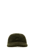 Miu Miu CAPPELLI Pile Knit Baseball Cap — Green