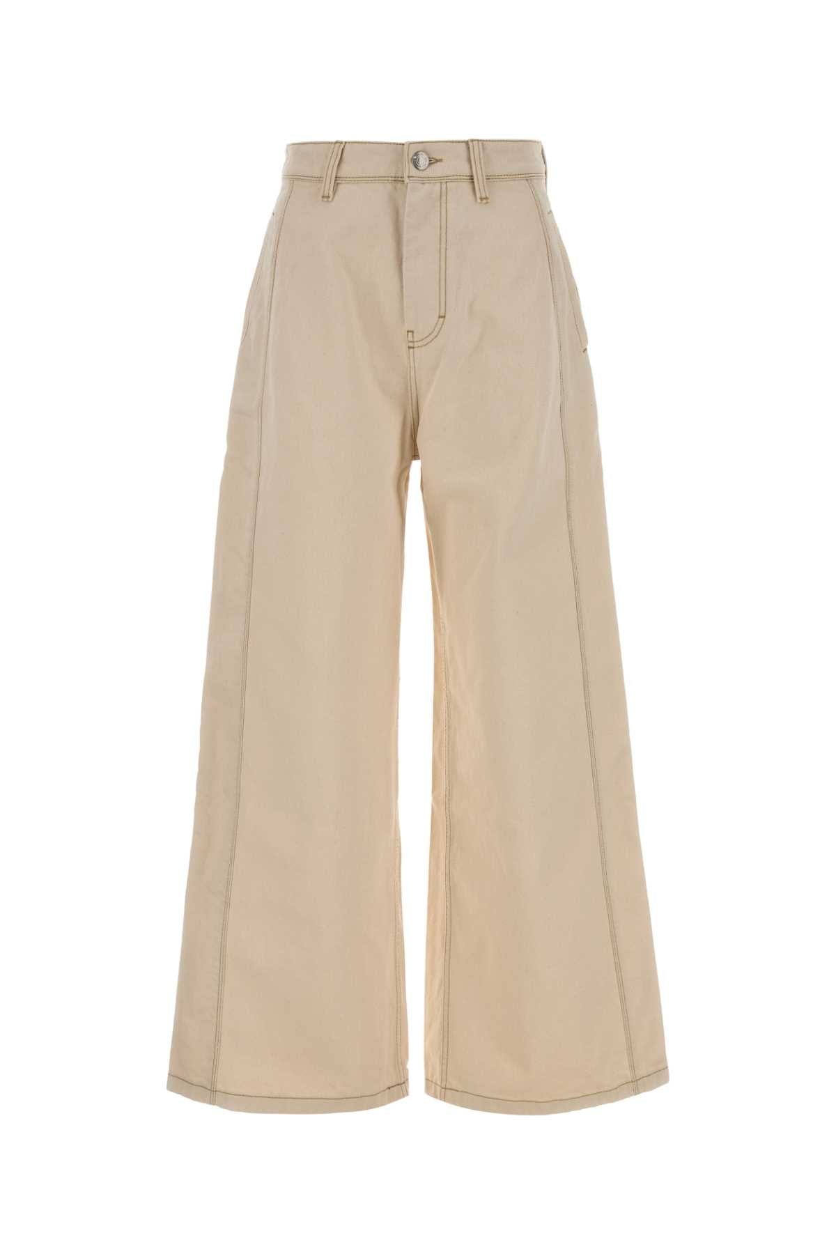AMI Paris Wide Jeans — Beige