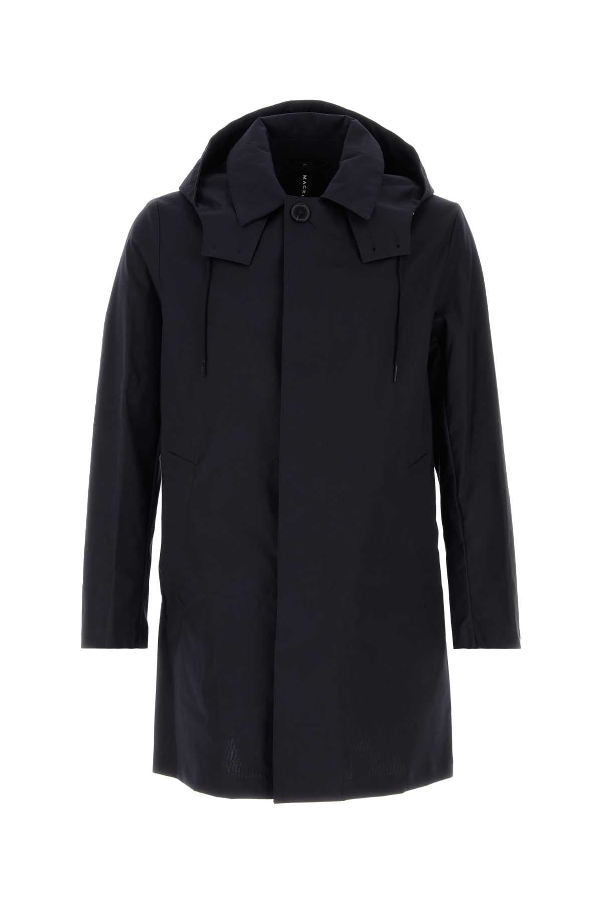 Mackintosh Cotton Raincoat Raincoat — Navy