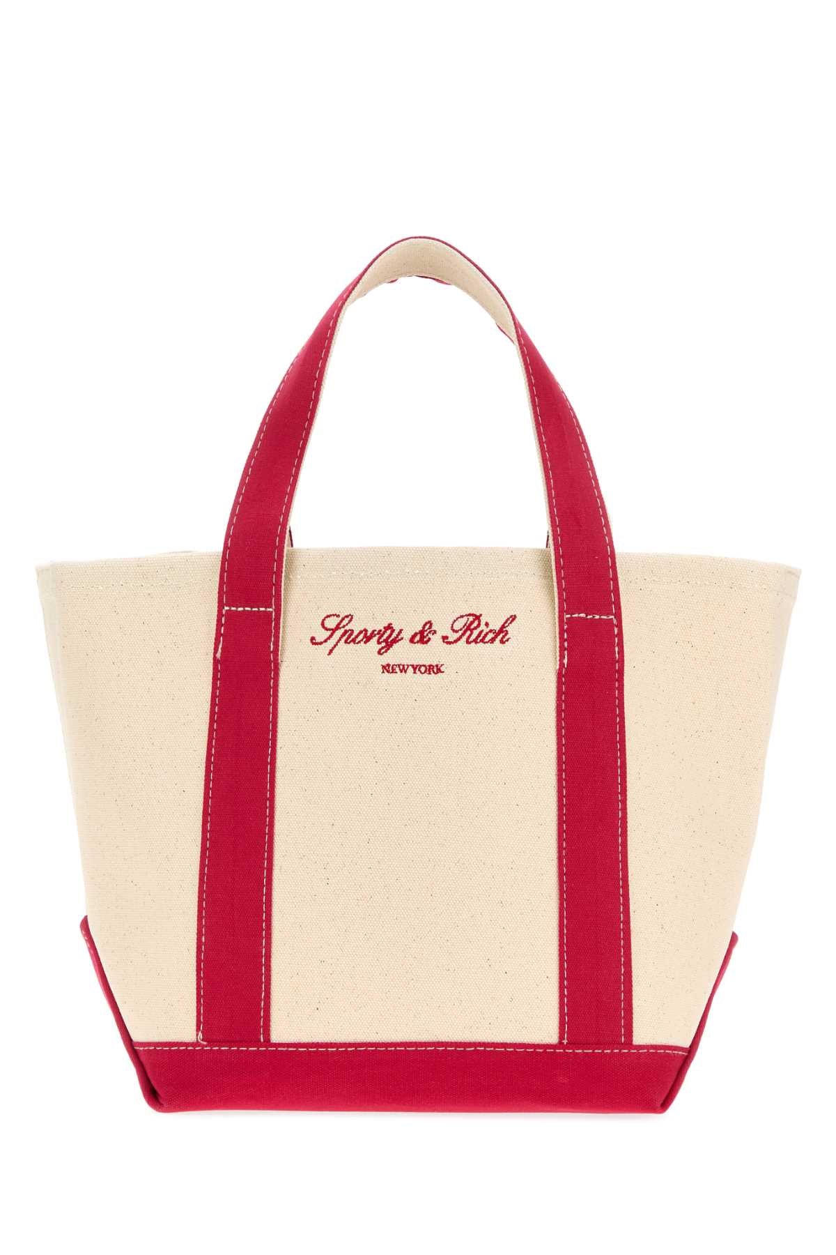 Sporty & Rich Logo Tote Bag — Beige