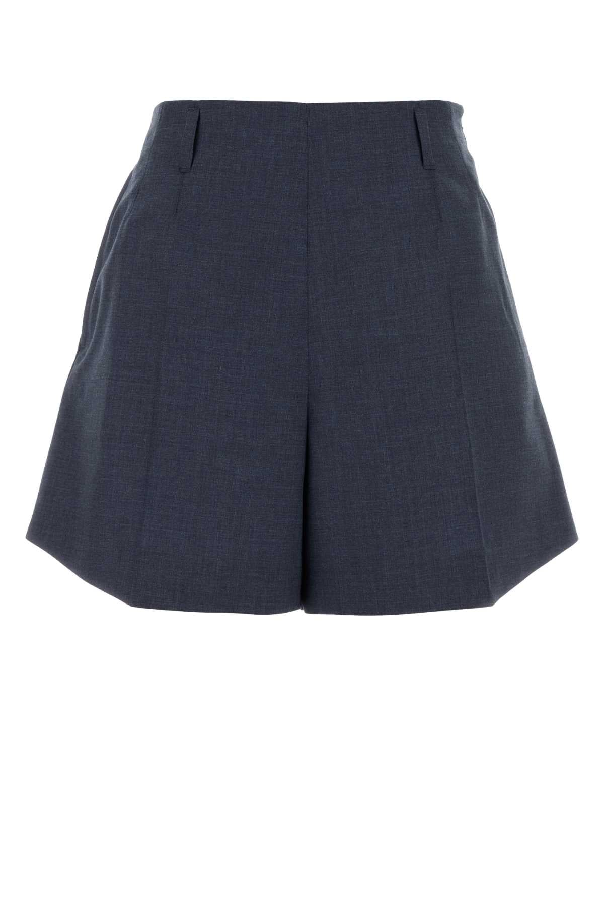 Givenchy Waisted Shorts — Navy