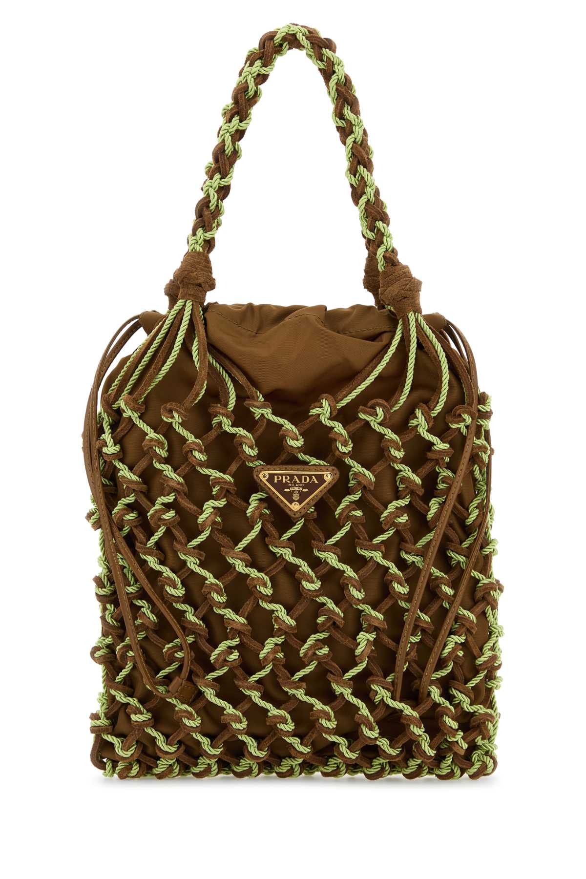 Prada Borsa Shoulder Bag — Brown