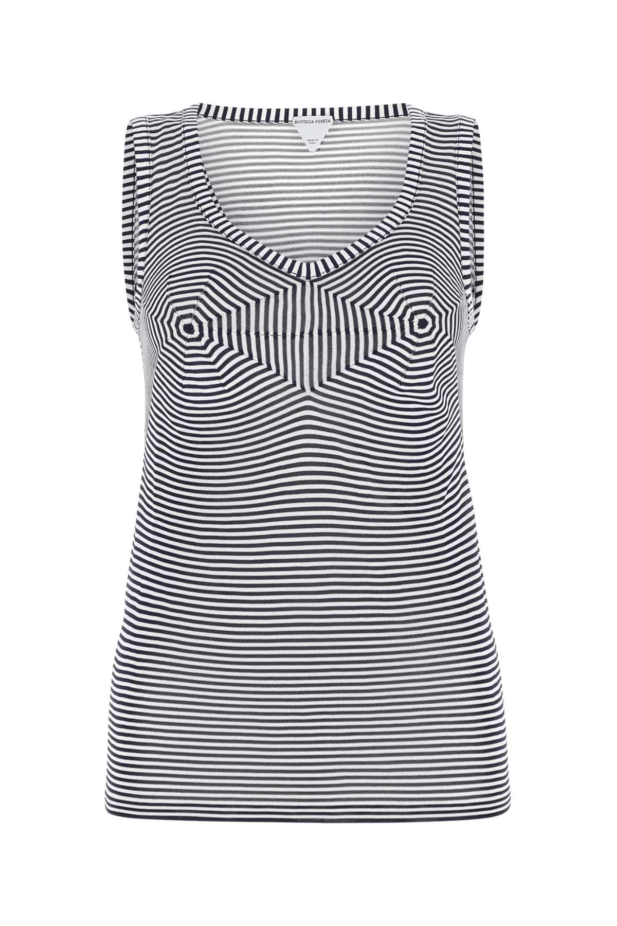 Bottega Veneta Embroidered Viscose Tank Top — White