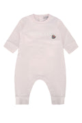 Moncler Jr Logo-Embroidered Cotton Bodysuit — Pink