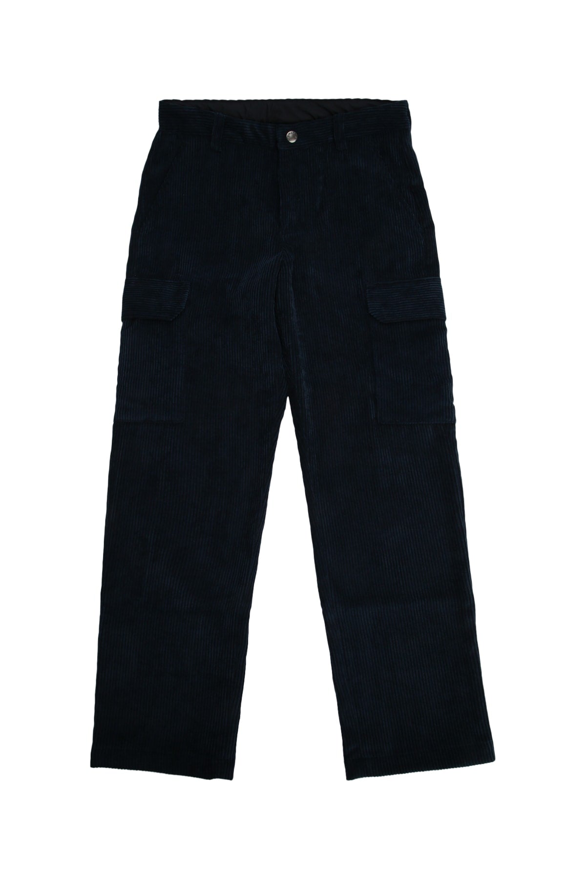 Moncler Jr Corduroy Cargo Cargo Pants — Navy