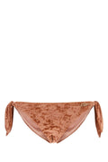 Chloé Stretch Velvet Bikini Slip — Orange