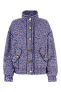 Philosophy Di Lorenzo Serafini Cotton-Blend Tweed Jacket — Blue