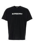 Burberry Logo-Print Cotton T-Shirt — Black