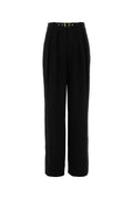 Zimmermann Pleated Viscose Trousers — Black
