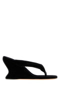 Balenciaga Sculptural Fabric Sandal — Black