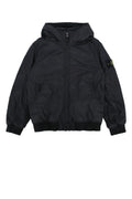 Stone Island Kids Short Parka Down Jacket — Black