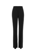 Valentino Garavani Silk Elastane Trousers — Black