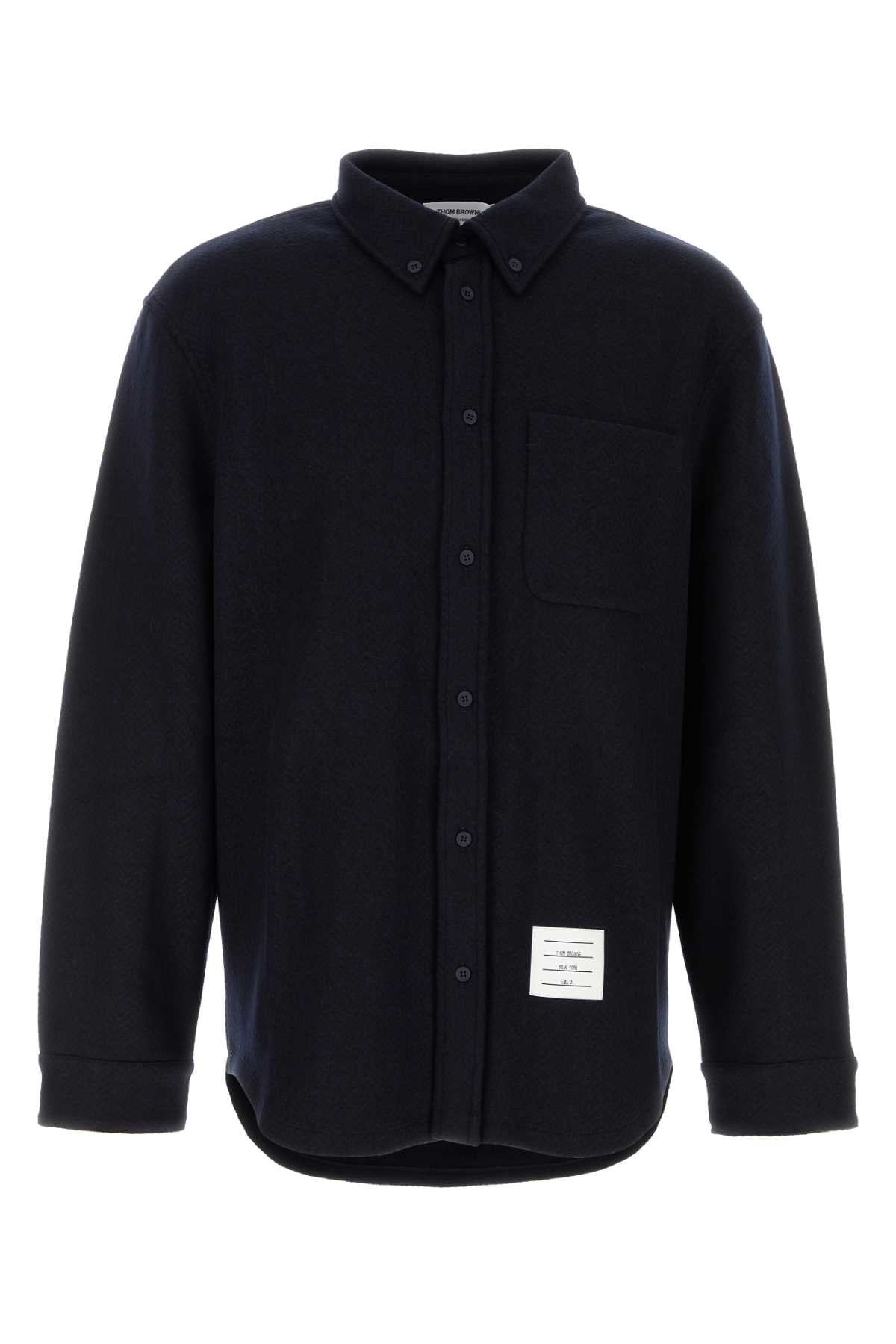 Thom Browne Button Shirt — Navy
