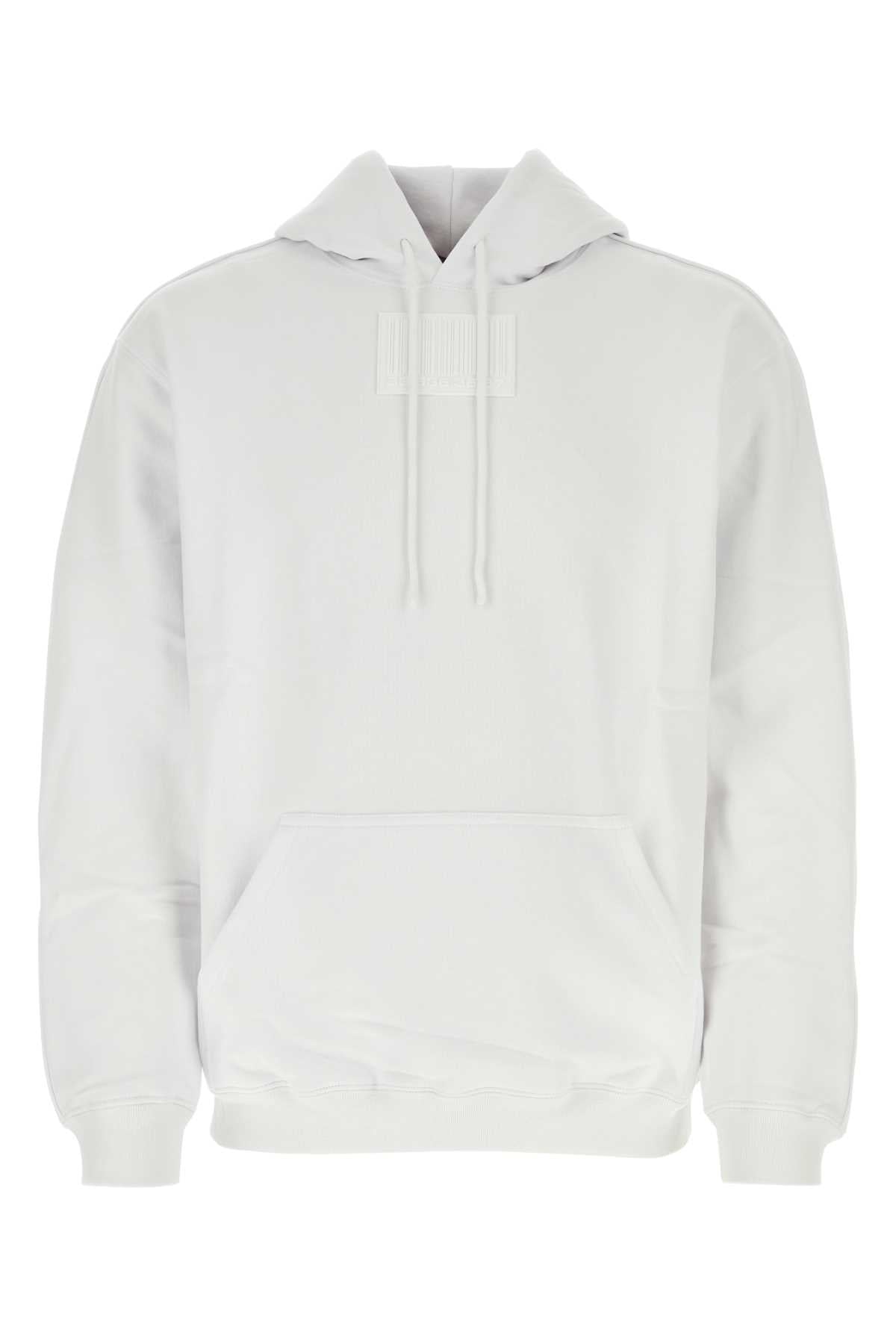 Vtmnts Cotton-Blend Oversize Hoodie — White