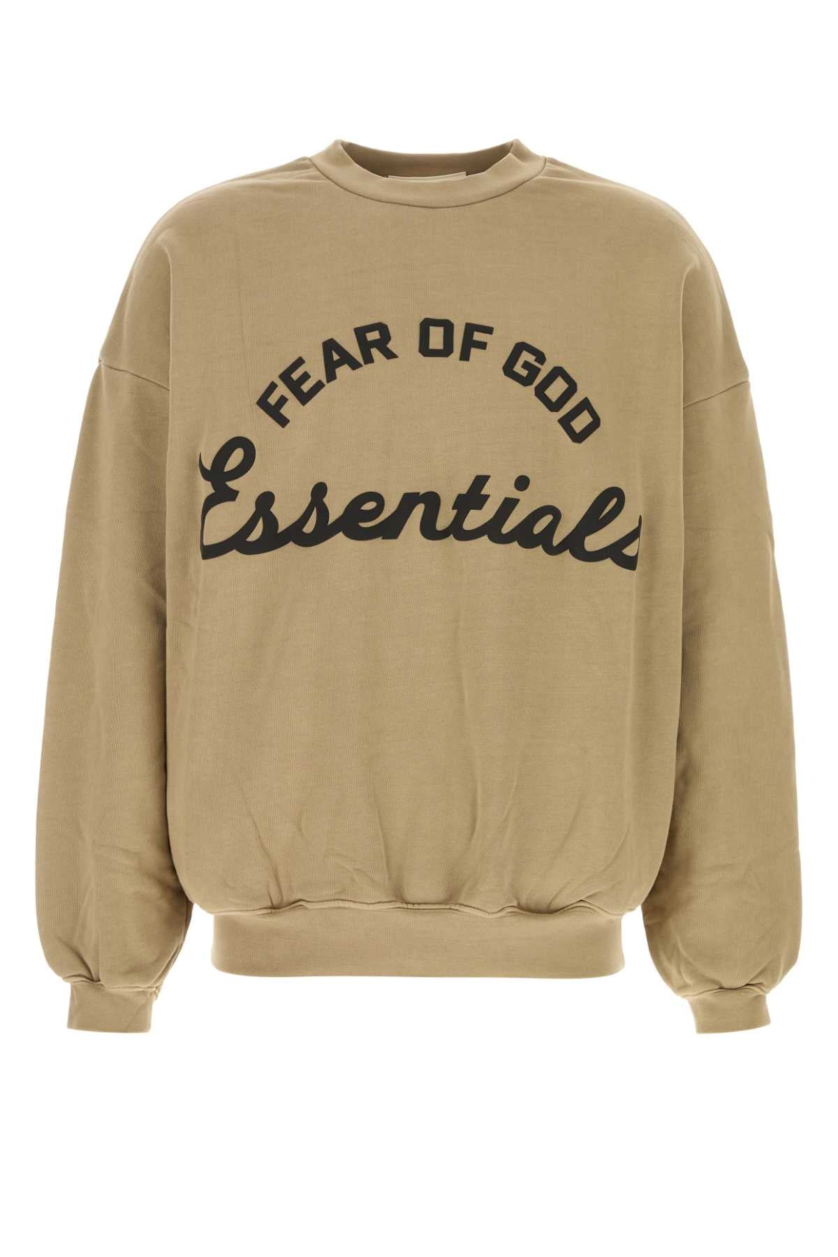 Fear Of God Essential Crewneck Sweatshirt — Beige