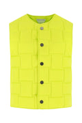 Bottega Veneta Quilted Nylon Padded Vest — Yellow