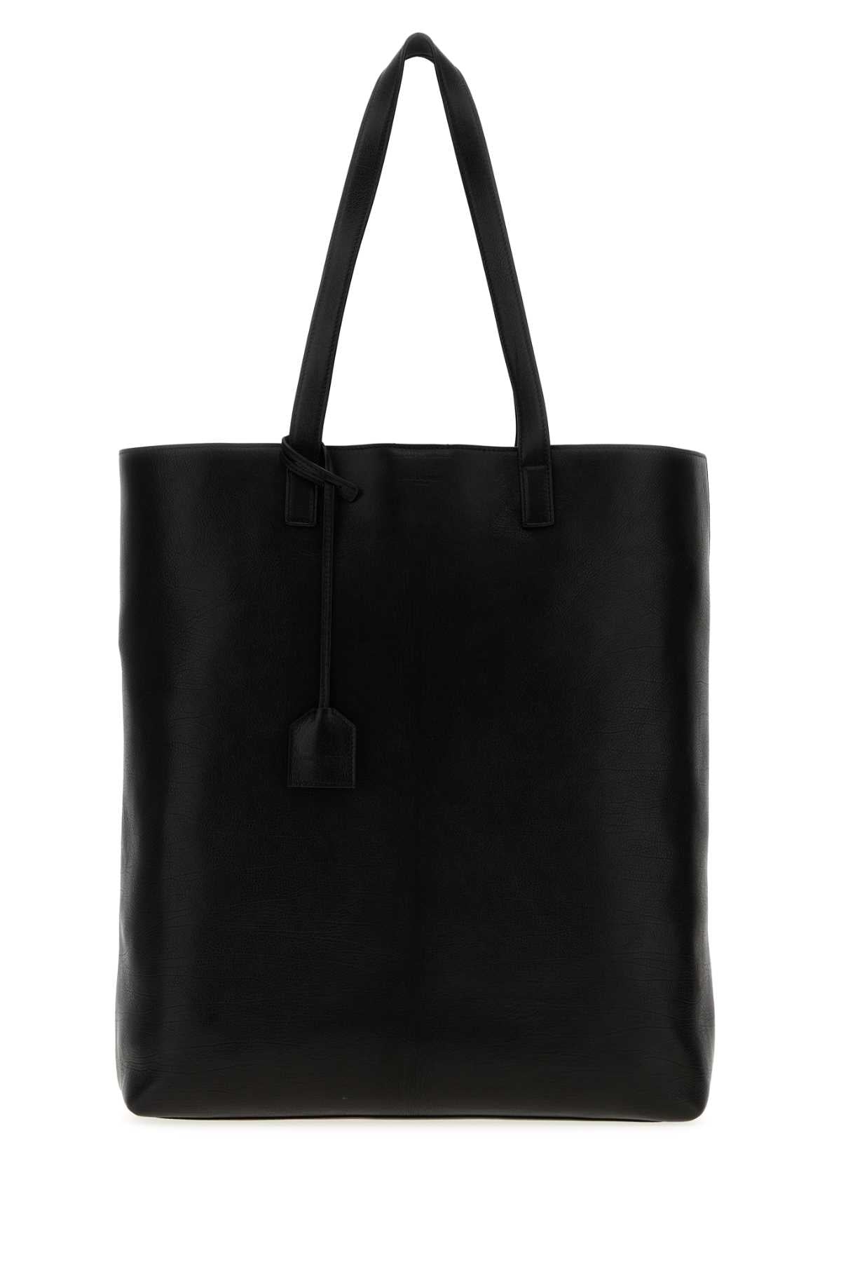 Saint Laurent Leather Tote Bag — Black