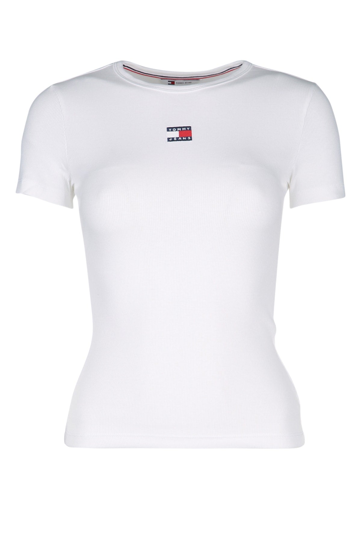 Tommy Hilfiger Jeans Logo-Embroidered T-Shirt — White