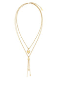 Chloé Layered Heart Necklace — Gold