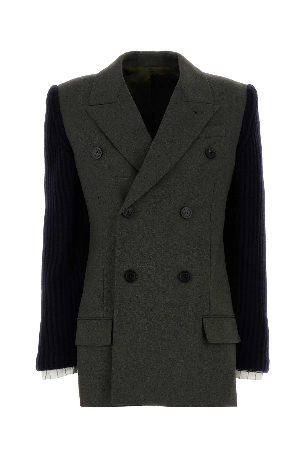Jean Paul Gaultier Breasted Blazer — Khaki