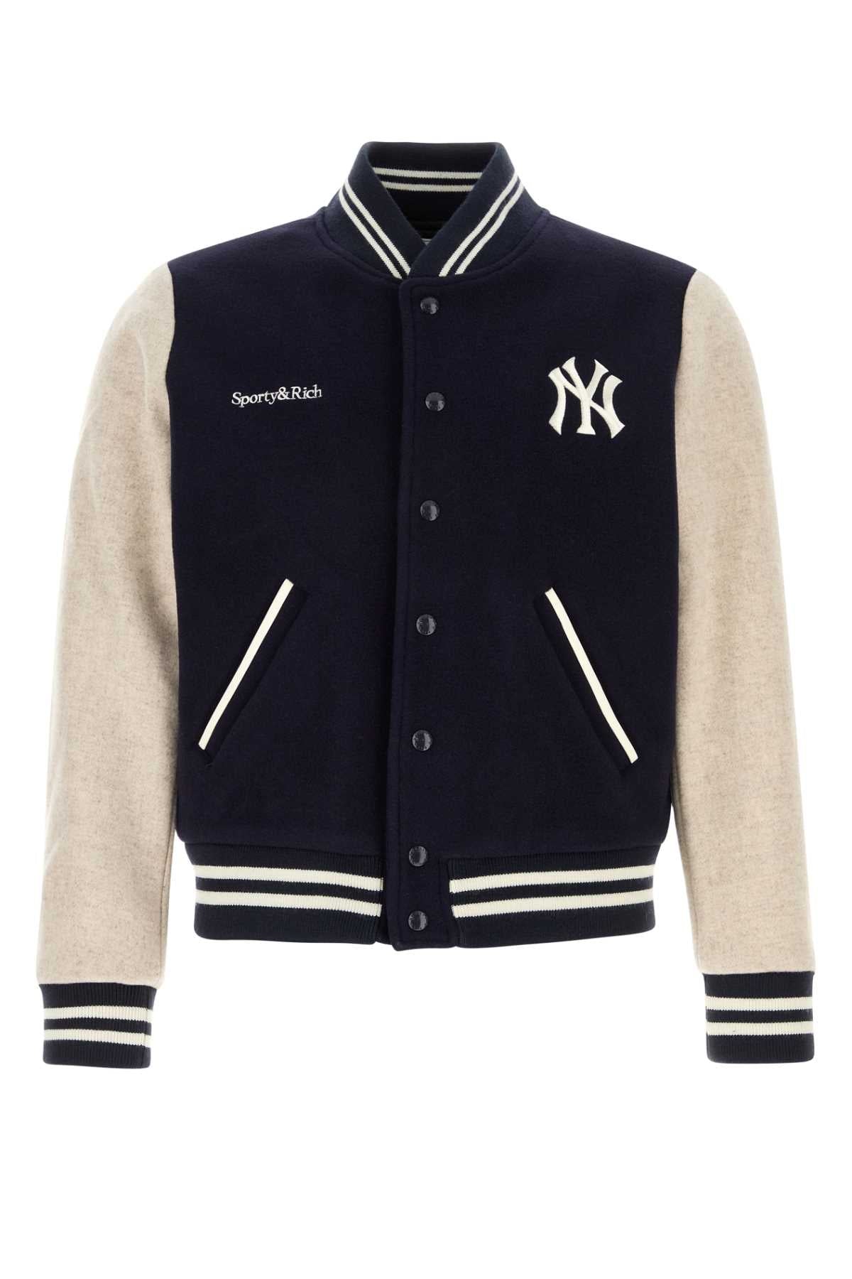 Sporty & Rich Curve Jacket — Navy