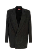 Diesel Stretch Acetate Blazer — Black