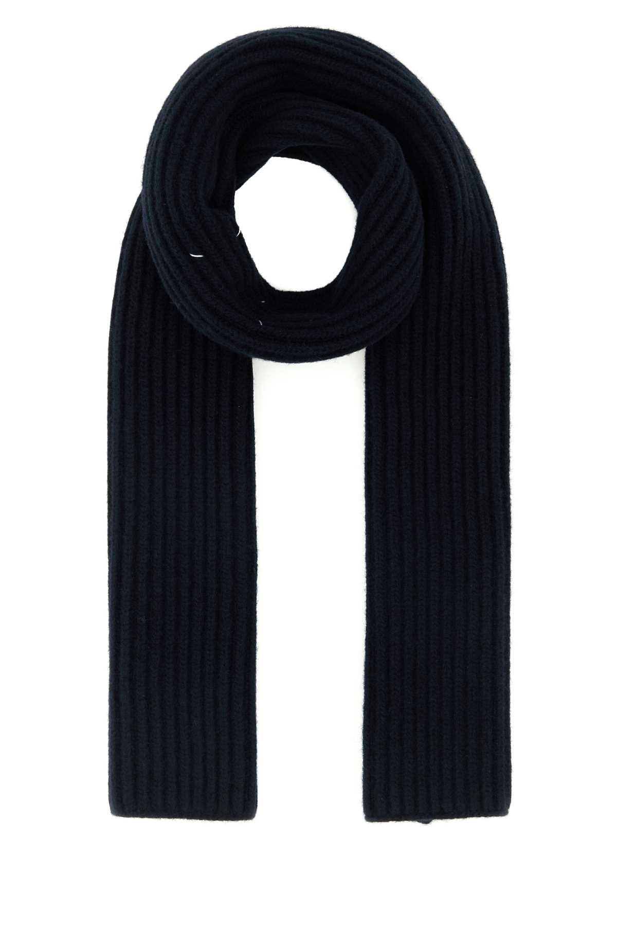 Maison Margiela Virgin Wool Scarf — Navy