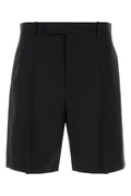 Jil Sander Virgin Wool Bermuda Shorts — Black