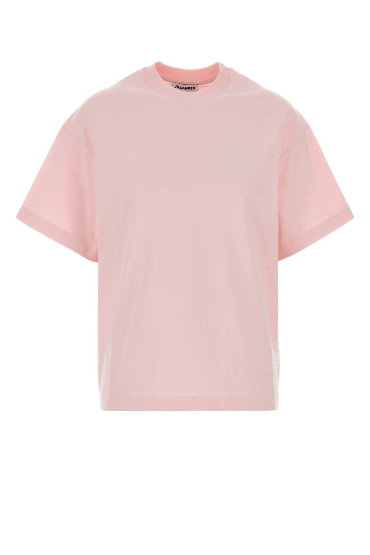 Jil Sander Cotton Jersey T-Shirt — Pink