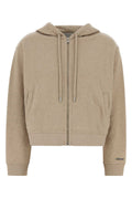 Maison Kitsune Zipped Sweatshirt — Beige