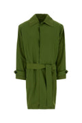 Saint Laurent Simple Trench Coat — Green