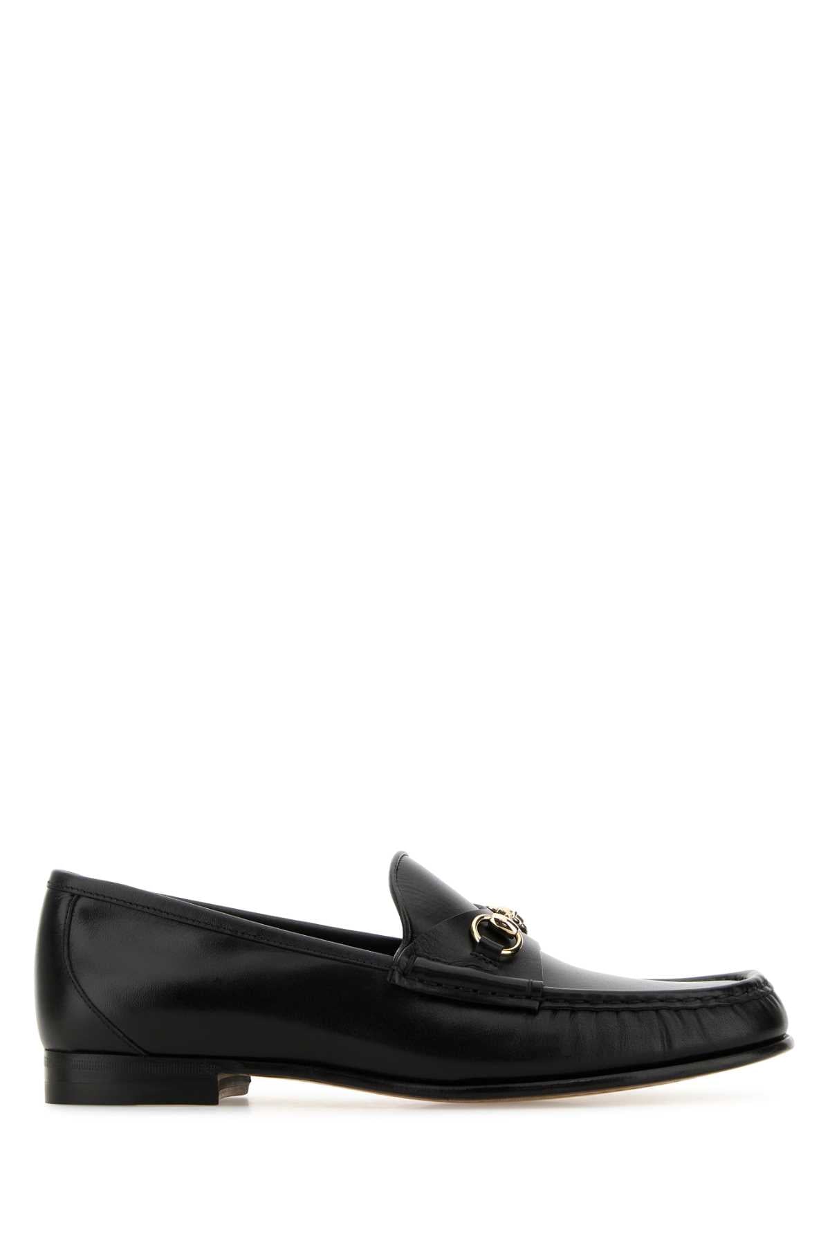 Gucci Leather Horsebit Loafer — Black